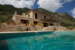 unique villas mallorca new build country house for sale in Valldemossa swimming pool