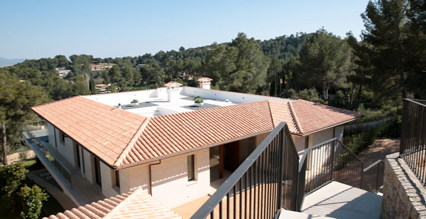 unique villas mallorca new modern villa for sale in Son Vida kitchen roof views