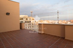uniquevillasmallorca penthouse for sale in Avenidas terrace view